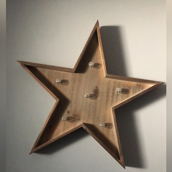 Other - Farmhouse Light Up Star Wall Decor